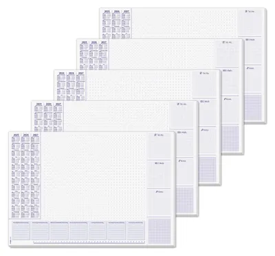 Schreibtischunterlage A2, 59,5x41 cm, 80 g/m², 30 Blatt, 5 Stück