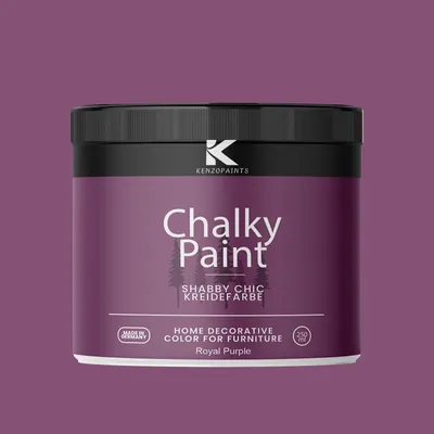 Produktbild von Kenzopaints Chalky Paint Kreidefarbe Möbelfarbe Möbellack 250ml -  Royal Purple
