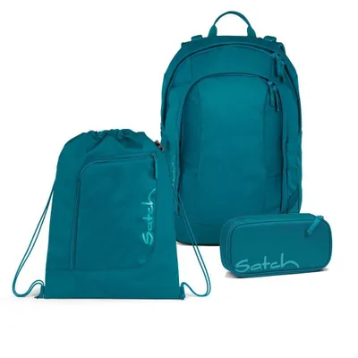 Produktbild von Satch Air Deep Petrol Schulrucksack Set 3tlg.
