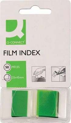 Obrázok produktu pre Connect KF03635, Prázdny štítok, Zelená, 25 mm, 43 mm, 50 listy