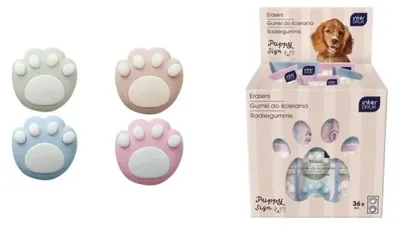 Zdjęcie produktu dla Gumki do ścierania Puppy Sign (36szt) - INTERDRUK