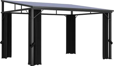 Produktbild von Pavillon mit Vorhängen 405x294x244 cm Anthrazit
