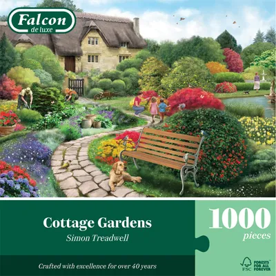 Produktbild von Falcon de luxe Falcon - Cottage Gardens (1000 Teile), 1000 Stück(e), Landschaft, 15 Jahr(e)