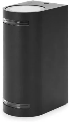 Produktbild von Glowster Wandleuchte aus Metall, Schwarz (ohne Lichtquelle) GU10
