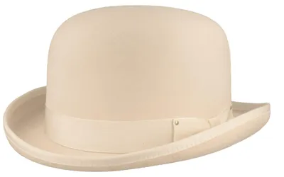 Bailey Derby Melone aus Wollfilz in weiß