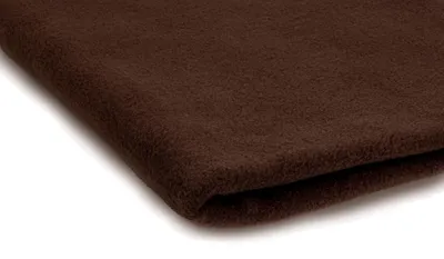Zdjęcie produktu dla Polar Fleece, dzianina polarowa, 410 g/m², ciemnobrązowa, 50 x 155 cm