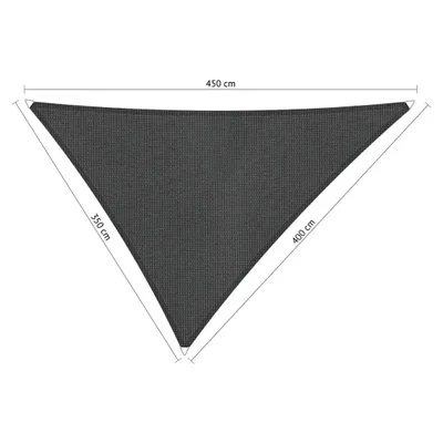 Produktbild von SHADOW COMFORT 3,5 x 4 x 4,5 m Dreieckiges Sonnensegel Carbon Black Ungleichseitig
