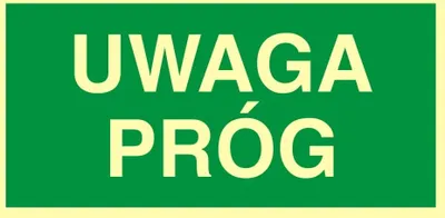 Obrázok produktu pre POZOR NÁZOR - 300X150 tabuľa svietiaca v noci - evakuačné označenie bezpečnostná značka