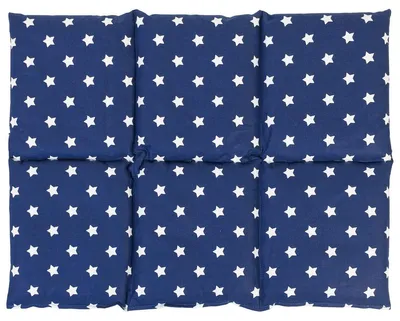 Image de Coussin aux noyaux de cerises - Coussin chauffant - 40 x 30 cm - 6 compartiments - Bleu