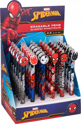 Obrázek produktu pro Gumovatelné pero - modrá náplň - Spiderman