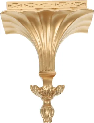 Produktbild von Eease Rustikale, goldene, schwebende Wandregale für Schlafzimmer, Wohnzimmer, Küche, Dekoration