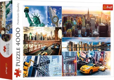 Produktbild von 4000-dielne puzzle New York Farebná koláž najznámejších pamiatok