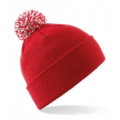 Produktbild von Beechfield - "Snowstar" Mütze für Herren/Damen Uni PC4146 (Einheitsgröße) (Rot/Weiß)
