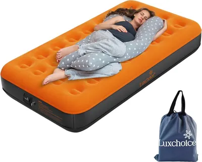 Produktbild von Luftmatratze Selbstaufblasend Aufblasbare Matratze mit Tragbare Pump Luftbett 1 Personen Gästebett für Camping Reisen Wandern Innenbereich