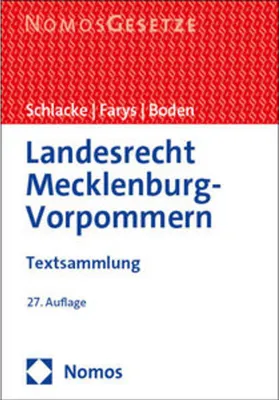 Produktbild von Landesrecht Mecklenburg-Vorpommern