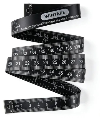 Produktbild von Maßband Körpermaßband Schneidermaßband - 150 cm - Schwarz - Für Körpermessungen und Nähen