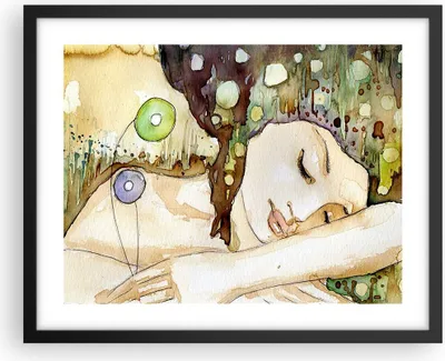 Produktbild von Gerahmtes Poster - Schwarzer Rahmen - Frau modern - 50x40 cm - Wand Bild - Wanddeko - Wandbilder - Kunstposter - Wandposter - Bilderrahmen - Bilder - Kunstdruck - Wandbild - P2BAA50x40-3553