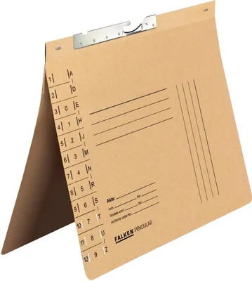 Produktbild von Falken 50x Pendelhefter, A4, Behörde, Schlitzstanzung Chamois, 15033674F
