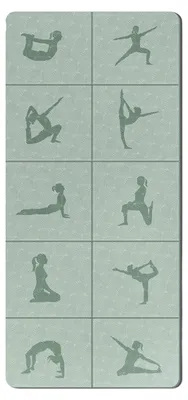 Produktbild von Faltbare Yogamatte, extra dick, rutschfest, ideal für Reisen, Fitness, Pilates und andere Übungen.