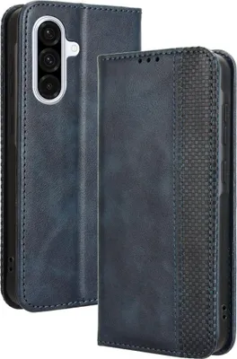 Produktbild von Samsung Galaxy A56 Hülle - Coverup Vintage Style Klapphülle - Blau