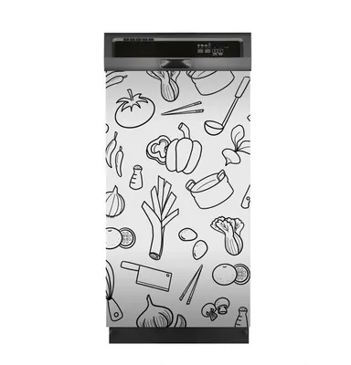Produktbild von Aufkleber sticker 45x80 cm Dekorative folie Spülmaschine - Küchenutensilien
