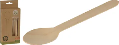 Produktbild von Furber. F-170431720, Einweg-Dessertlöffel, Holz, Holz, 165 mm, 30 mm, 85 mm