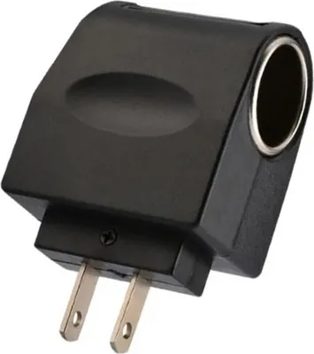 Zdjęcie produktu dla adapter 110-220 V AC na 12 V DC Wydajny konwerter zapalniczki samochodowej typu Plug and Play z wtyczką amerykańską