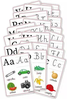 Produktbild von Plansze edukacyjne A5 - Alfabet 23 karty
