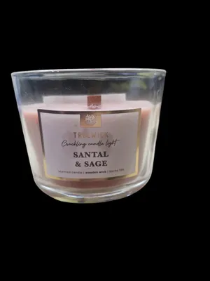 Produktbild von Treewick Duftkerze Santal & Sage mit Holzdocht