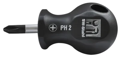 Image de SW-Stahl 31609L Tournevis cruciforme I PH2 x 25 mm I Tournevis cruciforme I Outil de vissage I Tournevis cruciforme PH extra court