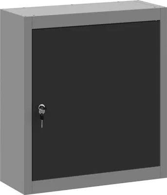 Immagine prodotto di vidaXL Armadio per attrezzi con ripiano nero e grigio 50 x 20 x 55 cm