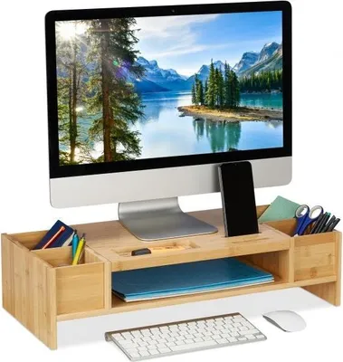 Image de Support d'écran et rangement de bureau