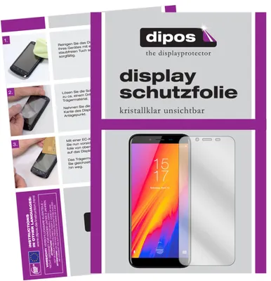 Produktbild von 2x Schutzfolie für HomTom S99 klar Displayschutzfolie Folie Display Schutz dipos