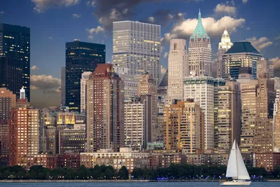 Produktbild von hansepuzzle 12501 - Manhattan Skyline Puzzle, 2000 Teile, Orte, 90,0 x 60,0cm mit hochwertiger Aufbewahrung, Kartonbox & Beutel