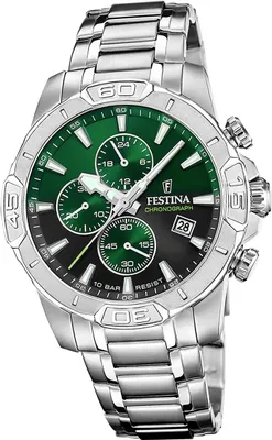 Image de Festina montre homme Timeless Chronograph montre-bracelet en acier inoxydable argenté D2UF20704/5