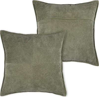 Image de Coussin Dandy Kaki Confort Et Style Kaki 45x45cm - Stof