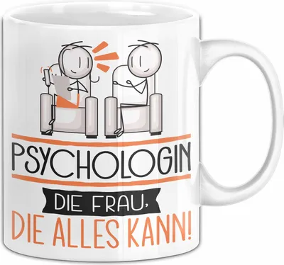 Produktbild von Psychologin Geschenk Tasse Becher Die Frau Die Allen Kann Geschenkidee für eine Psychologin Lustig (Weiß)