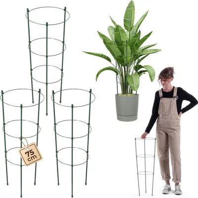 Zdjęcie produktu dla Metalowy wspornik do roślin KADAX, 75 cm, 3 sztuki