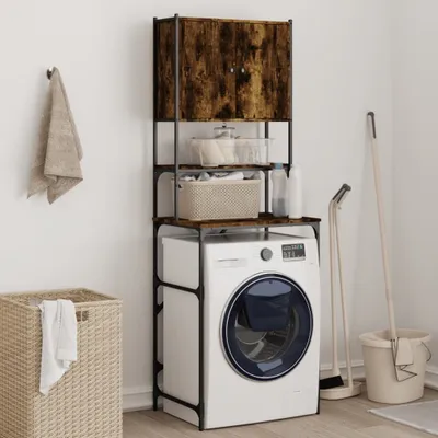 Produktbild von CLORIS Waschmaschinenschrank Räuchereiche 68x48,5x194 cm - Badezimmerschränke 2205