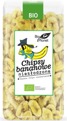 Obrázok produktu pre NESLADENÉ BANÁNOVÉ ČÍPKY 350 g -PLANÉTA