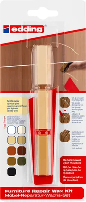 Produktbild von edding 8901 Möbel Reparatur Wachs Set fichte/kiefer (3er Blister)
