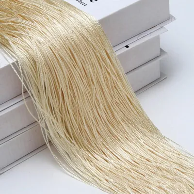 Immagine prodotto di Tende a filo, confezione da 2, colore beige, altezza 200 cm, larghezza 100 cm