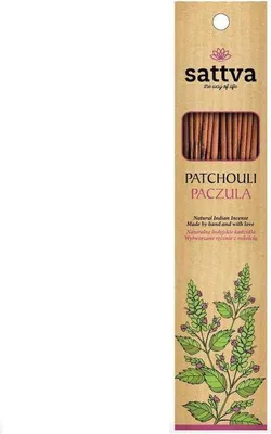 Image de Sattva Encens Indien Naturel Encens Patchouli, 15 pièces