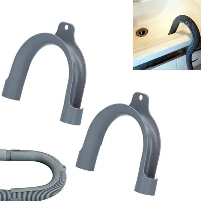 Immagine prodotto di 2 supporti di fissaggio per il tubo di scarico di lavatrice e lavastoviglie