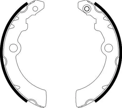 Produktbild von TEXTAR Bremsbackensatz Trommelbremse Hinten für NISSAN PIXO (UA0) 180mm 91075200
