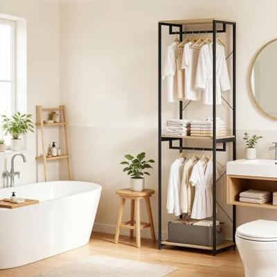 Produktbild von Einfache Design Kleidungshalter,Offene Kleidungshalter,Kleiderschrank(nur mit Kleiderschrank)