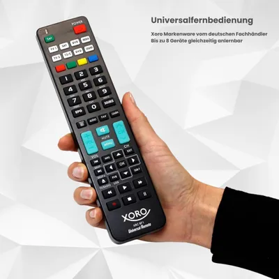 Immagine prodotto di Xoro ACC400470 Xoro XRC 8F1 Universalfernbedienung für bis zu 8 Geräte