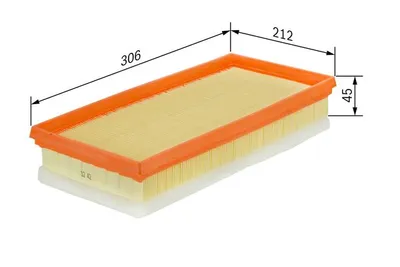 Produktbild von Bosch Luftfilter  1 457 433 089