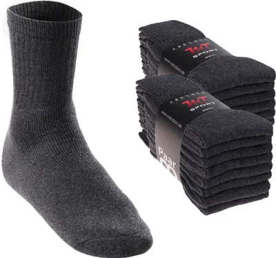 Produktbild von MT Damen und Herren Sport- und Freizeitsocken (16 Paar) Tennissocken - Anthrazit 35-38