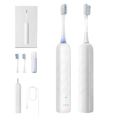 Produktbild von MOVA Fresh SweepDrive Zahnbürste, 3 Modi, 30 Tage Akku, IPX7 wasserdicht, Weiß